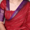 WMN 7029 Crepe Zari Weaving Work Festival Saree for woman