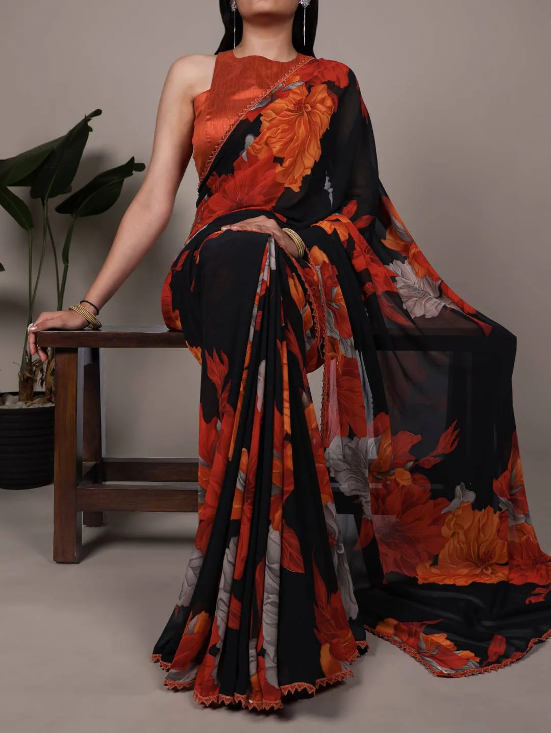 WMN 7032 Weightless Marbal Printed Daily Wear Saree