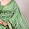WMN 7035 Viscose Chanderi Printed Zari Weaving Work Saree