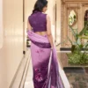 WMN 7038 Weightless Marbal Floral Printed Saree