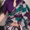 WMN 7045 Viscose Chanderi Printed Saree for woman