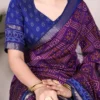 WMN 7046 Viscose Chanderi Zari Weaving Work Saree for woman