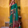 WMN 7048 Viranshi Viscose Chanderi Kalamkari Weaving Saree for woman
