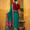 WMN 7048 Viranshi Viscose Chanderi Kalamkari Weaving Saree for woman
