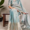 WMN 7114 Tissue Shimmer Zari Weaving Work Saree