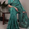 WMN 7414 Poly Cotton Thread Weaving Work Saree