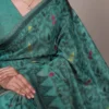 WMN 7414 Poly Cotton Thread Weaving Work Saree