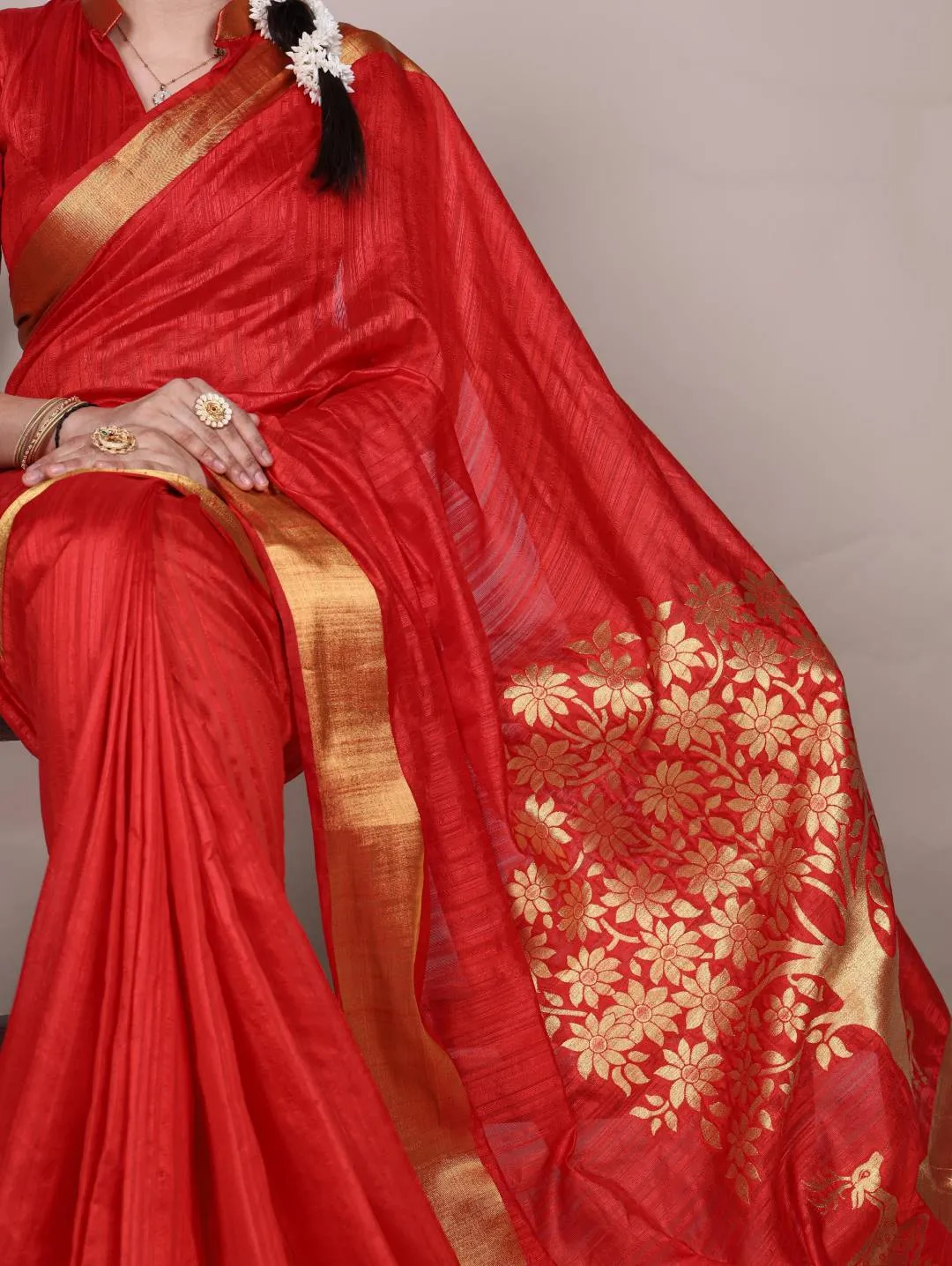 WMN 7903 Raw Silk Zari Weaving Work Saree