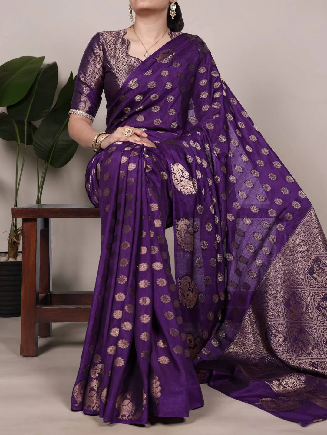 WMN 7904 Roop Silk Zari Weaving Work Festive Saree