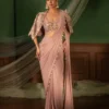 BDB 59 Crep Silk Sequence Party & Wedding Wear Ready To Wear Saree