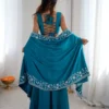BDB 65 Crep Silk Embroidery Work Festival In Do Wessten for woman