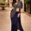 BDB 66 Rangoli Silk Embroidery Wedding Ready To Wear Saree for woman