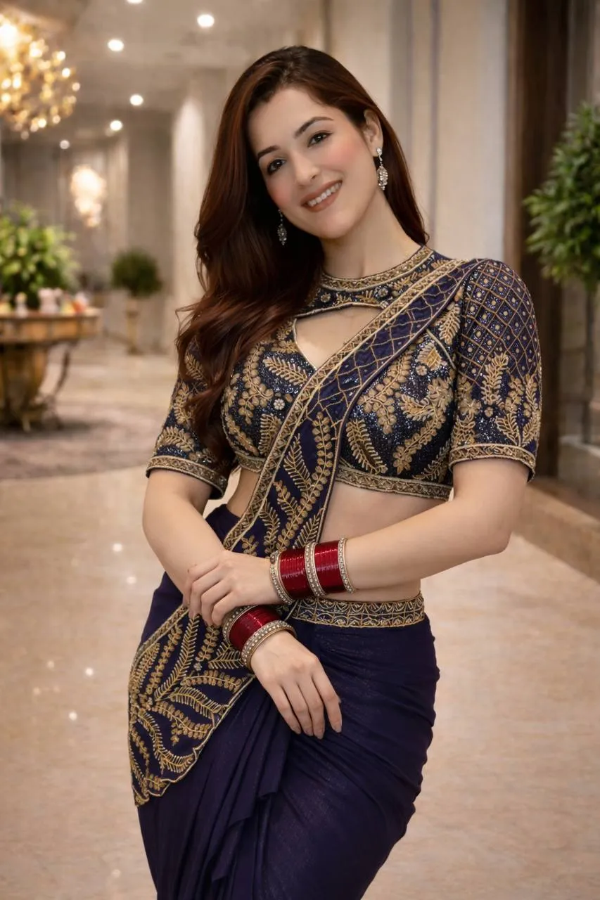 BDB 66 Rangoli Silk Embroidery Wedding Ready To Wear Saree for woman