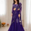 BDB 73 Chinon Silk Embroidey Trending Wedding Ready To Wear Saree