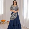 BDB 75 French Crep Silk Embroidey Festival Ready To Wear Saree