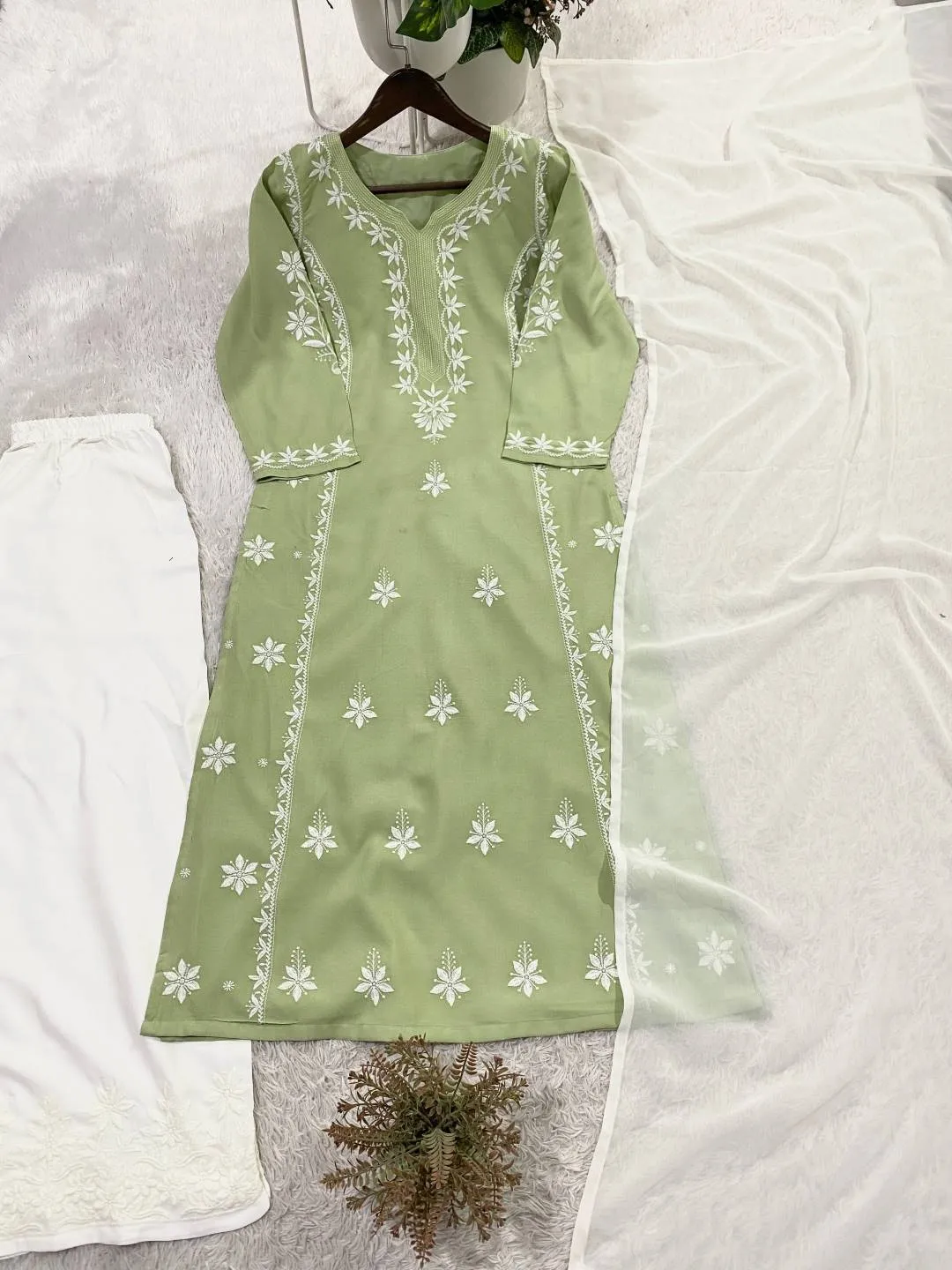 BV 368 Reyon Daily Wear Embroidery Readymade Dress for woman