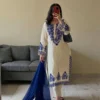 BV 386 Roman Silk Embroidery Festival Readymade Dress for woman
