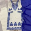 BV 386 Roman Silk Embroidery Festival Readymade Dress for woman