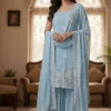 BV 430 Georgette Salwar Suit With Embroidery Work for woman