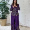 BV 436 Chinon Koti With Palazzo Indo Western for woman