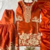 BV 442 Jimmy Choo Sharara Suit With Embroidery Work for woman