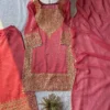 BV 451 Crunchy Silk Readymade Salwar Suit With Embroidery Work for woman
