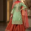 BV 457 Cos-Moss Cording Sequence Sharara Suit for woman