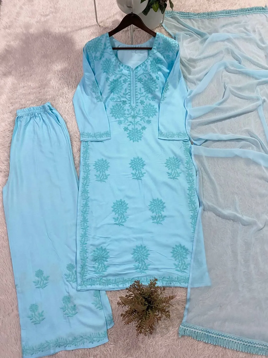 BV 458 Reyon Embroidery Work Readymade Dress for woman