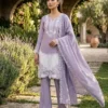 BV 459 Air Tex Chinon Designer Embroidery Readymade Dress for woman