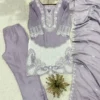 BV 459 Air Tex Chinon Designer Embroidery Readymade Dress for woman