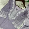 BV 459 Air Tex Chinon Designer Embroidery Readymade Dress for woman