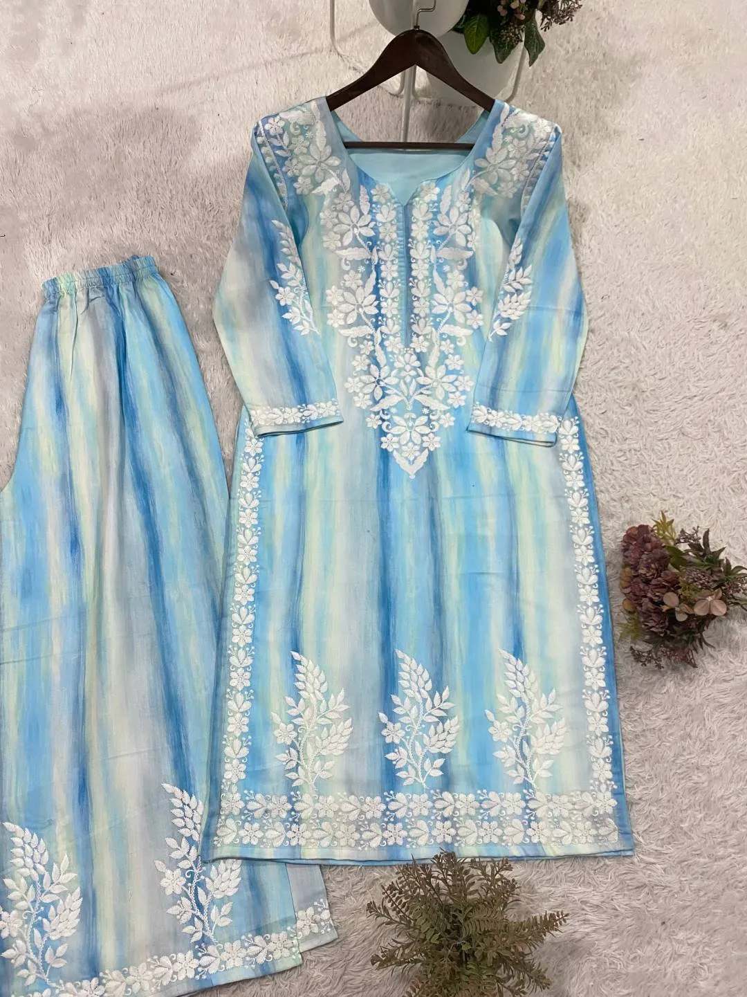 BV 460 Rayon Embroidery Festival Readymade Dress for woman