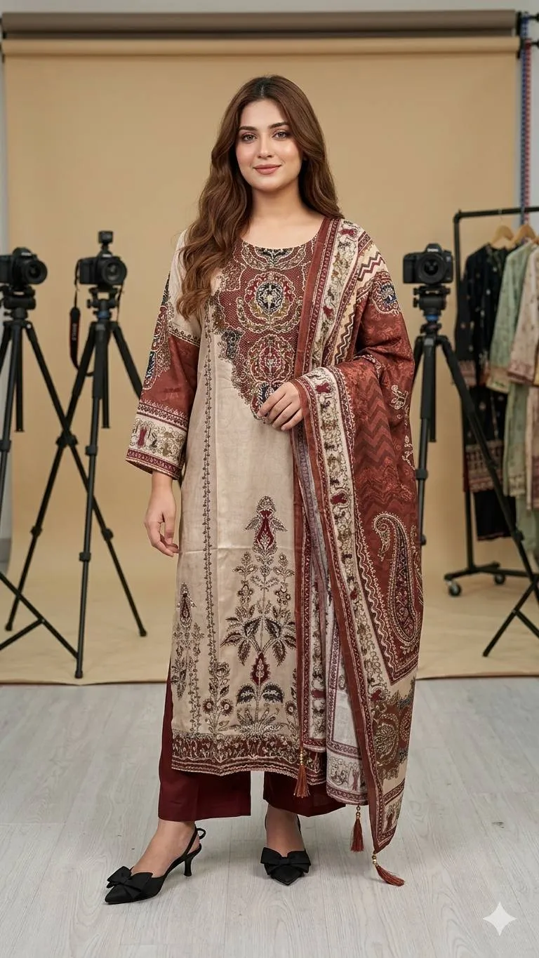 BV 462 Printed Chinon Festival Readymade Dress for woman