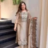 BV 464 Jimmy Choo Embroidery Work Readymade Dress for woman gray