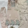 BV 464 Jimmy Choo Embroidery Work Readymade Dress for woman gray