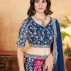 DKT 5053 Designer Multicolor Georgette Sequins Embroidery Wedding Lehenga Choli