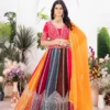 DKT 5080 Designer Multicolor Georgette Zari Embroidery Wedding Lehenga Choli