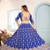 DKT 5124 Royal Blue Chinon Designer Sequins Embroidery Work Wedding Lehenga Choli with Dupatta