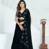 DKT 9236 Designer Black Ruffle Lehenga Choli for Party & Festive Wear
