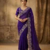 Kiara 855 Fandy Satin Silk Zari Embroidery Festival Saree