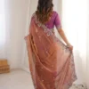 Kiara Oreva7 Fendy Chiffon Silk Saree with Heavy Embroidery Border Designer Party Wear Collection