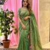 Kiara Surali Satin Silk Saree with Fancy Embroidery Border Designer Party Wear Collection