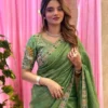 Kiara Surali Satin Silk Saree with Fancy Embroidery Border Designer Party Wear Collection