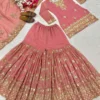 NFD 5060 Crunchy Silk Kurta Sharara Pakistani Dress for woman