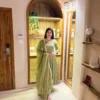 NFD 5061 Vichitra Silk Embroidery Anarkali Gown Dress for woman