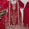 NFD 5062 Chinon Silk Embroidery Readymade Dress for woman