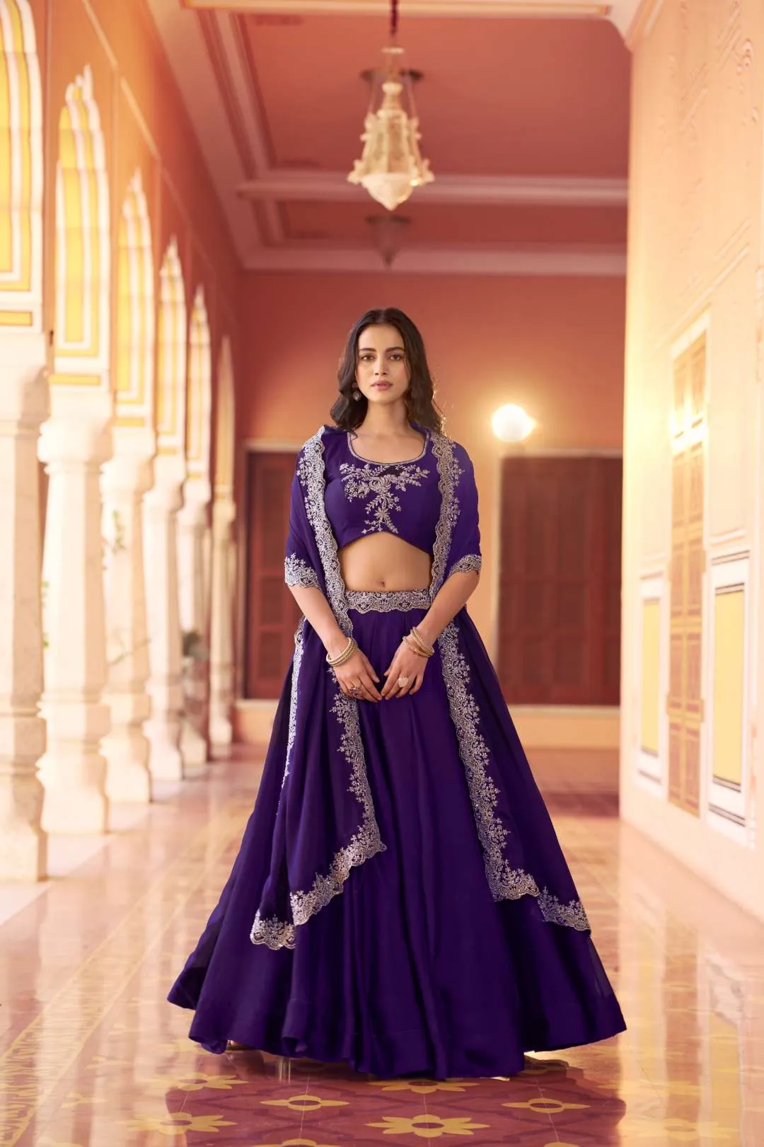 WMN 1475 Rangoli Silk Tube Beads Lehenga Choli – Designer Party Wear Lehenga for Women