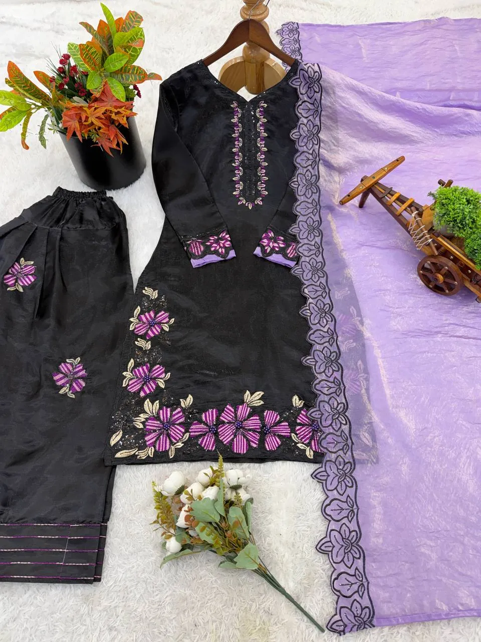 Sabina 1709 Roman Glass Silk Festival Embroidery Salwar Suit