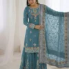 Sabina 5007 Georgette Embroidery Festival Sharara Suit for woman