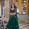 WMN 1351 Designer Green Rangoli Silk Embroidery Lehenga Choli for Wedding & Party Wear Women